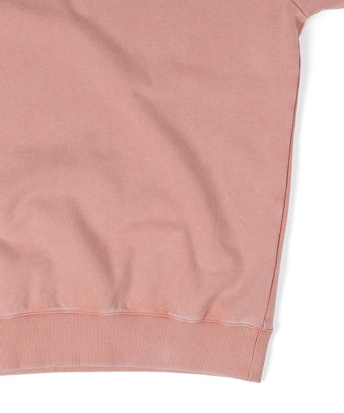 The DUFFER of ST.GEORGE（ザダファーオブセントジョージ）の「PIGMENT DYED POWDER WASH RAGLAN HALF SLEEVE SWEAT：ピグメントダイ ラグランスリーブ 半袖スウェット / 五分袖スウェット / ヴィンテージ加工（スウェット・メンズ・ブラック/ピンク・X-LARGE/LARGE/MEDIUM）」の13枚目の写真