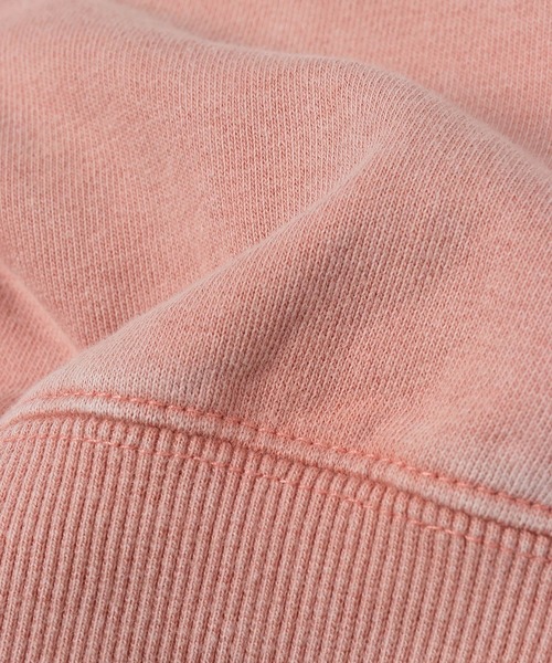 The DUFFER of ST.GEORGE（ザダファーオブセントジョージ）の「PIGMENT DYED POWDER WASH RAGLAN HALF SLEEVE SWEAT：ピグメントダイ ラグランスリーブ 半袖スウェット / 五分袖スウェット / ヴィンテージ加工（スウェット・メンズ・ブラック/ピンク・X-LARGE/LARGE/MEDIUM）」の14枚目の写真