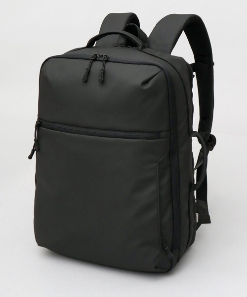 fulcro(フルクロ)の「撥水・耐水 自立型 マットコーティング ポリエステル ビジネスリュック A4・PC・PET収納 キャリーオン対応 adapt アダプト(ビジネスバッグ・メンズ・ブラック・FREE)」の13枚目の写真