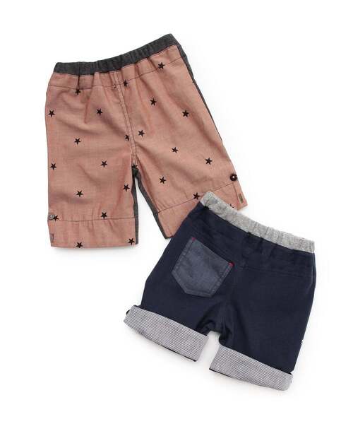 sense of wonder（センスオブワンダー）の「星柄ダンガリーハーフパンツ（その他パンツ・キッズ・ネイビー/ブラウン・130cm/120cm/110cm/100cm/90cm/80ｃｍ）」の8枚目の写真