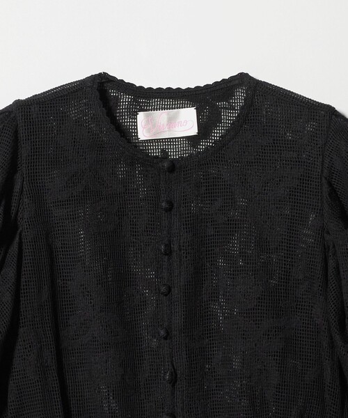 VIVIANO(ヴィヴィアーノ)の「<VIVIANO>エンブロイダリー レース ブラウス(シャツ/ブラウス・レディース・ブラック・M)」の3枚目の写真