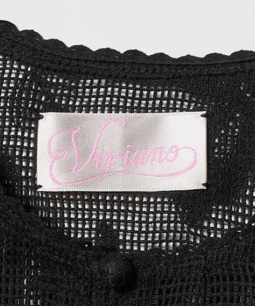 VIVIANO(ヴィヴィアーノ)の「<VIVIANO>エンブロイダリー レース ブラウス(シャツ/ブラウス・レディース・ブラック・M)」の8枚目の写真