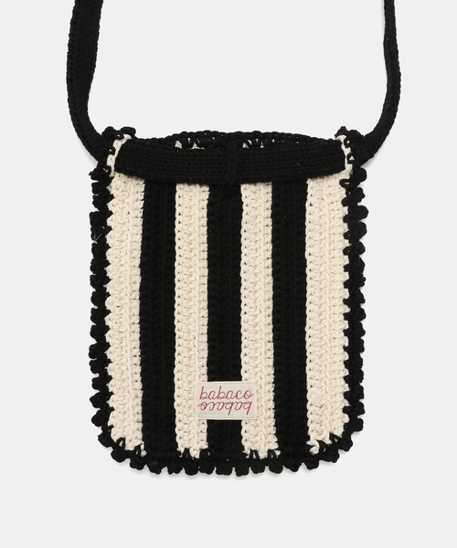 babaco(ババコ)の「babaco/ババコ Crochet ベルト ポケット BA01-FK29(クラッチバッグ・レディース・ブラック・FREE)」の9枚目の写真