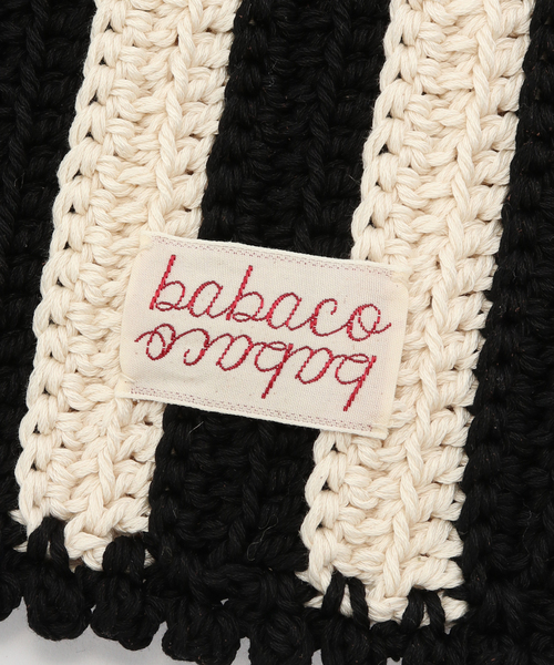 babaco(ババコ)の「babaco/ババコ Crochet ベルト ポケット BA01-FK29(クラッチバッグ・レディース・ブラック・FREE)」の4枚目の写真