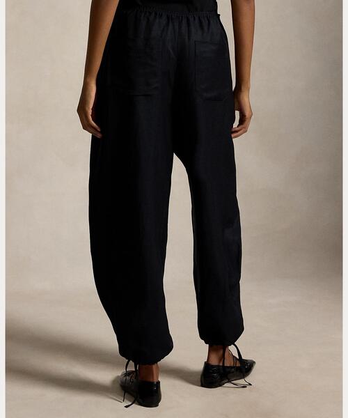 POLO RALPH LAUREN（ポロ ラルフ ローレン）の「タイフロント ラップ パンツ（その他パンツ・レディース・ブラック系1・S/M/XS）」の4枚目の写真