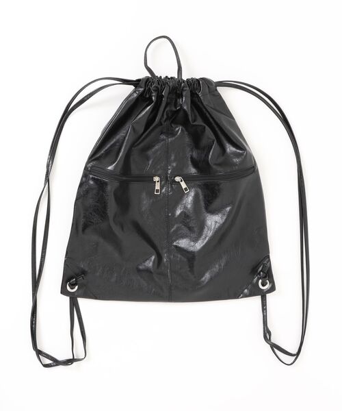 Jouet（ジョエット）の「【 JOUET / ジョエット 】 合皮 ナップサック（バックパック/リュック・レディース・ブラック・FREE）」の6枚目の写真