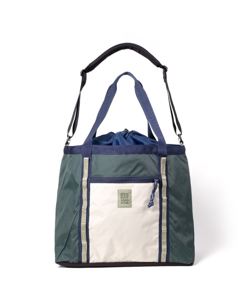 TOPO DESIGNS(トポデザインズ)の「men's FUDGE 掲載モデル【TOPO DESIGNS】MOUNTAIN UTILITY TOTE(トートバッグ・レディース・グレー系/ブルー/ブラック/ブラック系・ONE SIZE)」の4枚目の写真