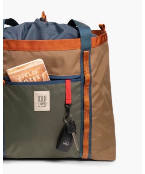 TOPO DESIGNS(トポデザインズ)の「men's FUDGE 掲載モデル【TOPO DESIGNS】MOUNTAIN UTILITY TOTE(トートバッグ・レディース・グレー系/ブルー/ブラック/ブラック系・ONE SIZE)」の18枚目の写真