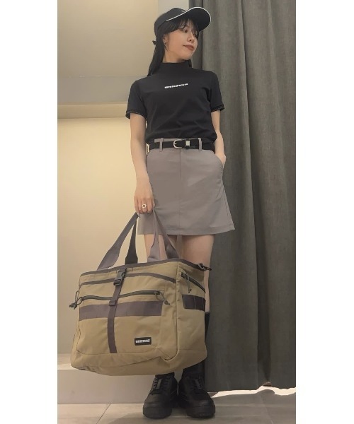 BRIEFING(ブリーフィング)の「【BRIEFING GOLF/ブリーフィングゴルフ】WS TOUR HIGHNECK(Tシャツ/カットソー・レディース・ホワイト/ネイビー/ブラック・S/M)」の3枚目の写真