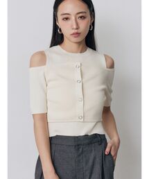 MURUA | オフショルカーデドッキングニット(ニット/セーター)