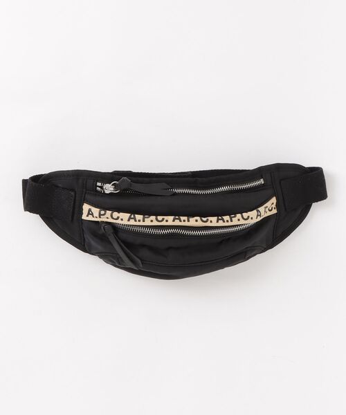 sss　A.P.C. ボディバッグ・ウエストポーチ ブラック A.P.C.（アーペーセー） APC A.P.C. ボディバッグ sac ceinture nino