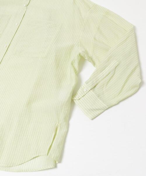 URBAN RESEARCH ROSSO WOMEN（アーバンリサーチ　ロッソ）の「CHIGNON　シアーストライプオーバーシャツ（シャツ/ブラウス・レディース・ミント/ホワイト・FREE）」の12枚目の写真