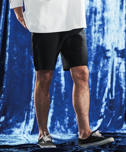 ANGENEHM(アンゲネーム)の「mp14887- Sheer Mesh Airy Knit Shorts ショートパンツ(AG06-004scg)(その他パンツ・メンズ・ミックスグレー/ブラック/ターコイズブルー/キナリ・L/M/S)」の17枚目の写真