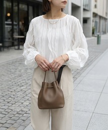 STYLE DELI（スタイルデリ）の「シアーフリルニットソートップス（Tシャツ/カットソー）」