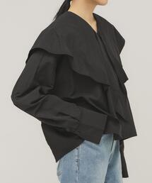 KBF | ラッフルBIGカラーブラウス(シャツ/ブラウス)