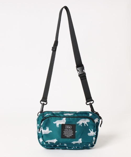 KiU(キウ)の「【KiU and BleuBleuet】KiUフロントポケットミニショルダー(ショルダーバッグ・レディース・ブラック/ブルー/ブラック系その他/ネイビー/ブルー系その他/ネイビー系/グリーン系/その他/ブルー系・FREE)」の8枚目の写真