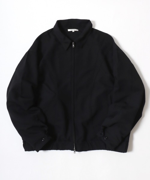 SUGGESTION(サジェッション)の「2026SS オーバーサイズ TRファブリック スイングトップ ジップジャケット/ライトブルゾン(ブルゾン・メンズ・ブラウン/ブラック・M/L)」の2枚目の写真