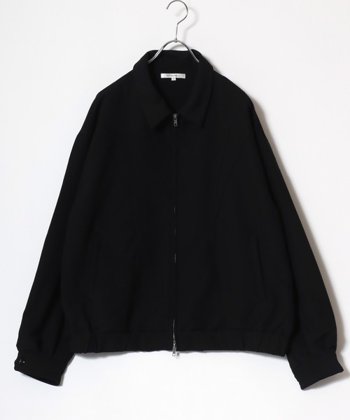 SUGGESTION(サジェッション)の「2026SS オーバーサイズ TRファブリック スイングトップ ジップジャケット/ライトブルゾン(ブルゾン・メンズ・ブラウン/ブラック・M/L)」の7枚目の写真