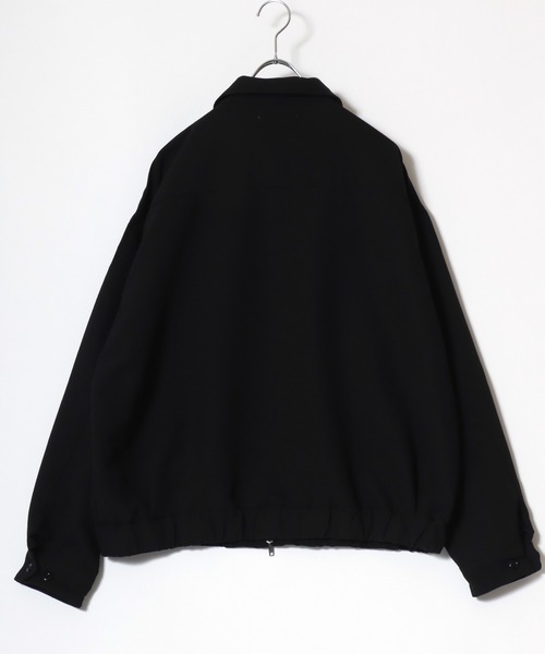 SUGGESTION(サジェッション)の「2026SS オーバーサイズ TRファブリック スイングトップ ジップジャケット/ライトブルゾン(ブルゾン・メンズ・ブラウン/ブラック・M/L)」の8枚目の写真