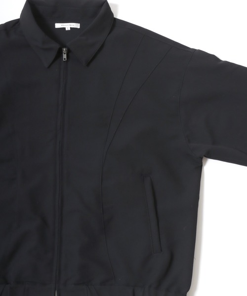 SUGGESTION(サジェッション)の「2026SS オーバーサイズ TRファブリック スイングトップ ジップジャケット/ライトブルゾン(ブルゾン・メンズ・ブラウン/ブラック・M/L)」の10枚目の写真