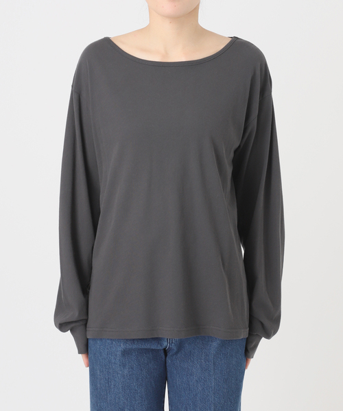 B.C STOCK(ベーセーストック)の「ファニーキャミ付きロンTEE(Tシャツ/カットソー・レディース・ブラック/アイボリー・FREE)」の17枚目の写真