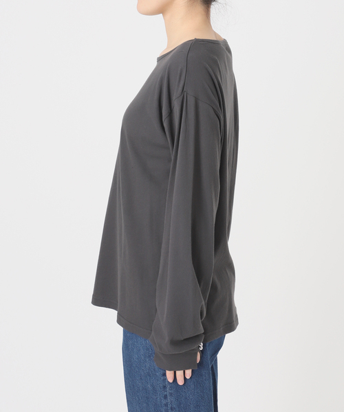 B.C STOCK(ベーセーストック)の「ファニーキャミ付きロンTEE(Tシャツ/カットソー・レディース・ブラック/アイボリー・FREE)」の16枚目の写真