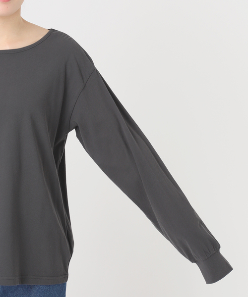 B.C STOCK(ベーセーストック)の「ファニーキャミ付きロンTEE(Tシャツ/カットソー・レディース・ブラック/アイボリー・FREE)」の13枚目の写真