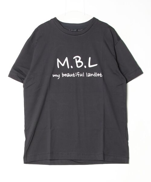 my beautiful landlet（マイビューティフルランドレット）の「【my beautiful landlet】 SUPIMA COTTON EMBROIDERY LOGO T-SHIRT（Tシャツ/カットソー・メンズ・オフホワイト/ブラック/チャコールグレー/イエロー・1/0）」の3枚目の写真