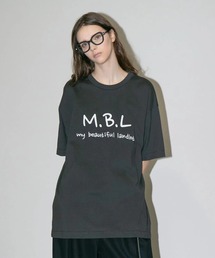【my beautiful landlet】 SUPIMA COTTON EMBROIDERY LOGO T-SHIRT