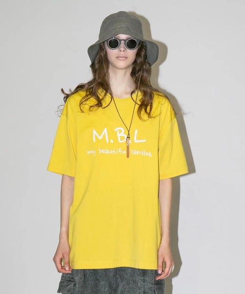 my beautiful landlet(マイビューティフルランドレット)の「【my beautiful landlet】 SUPIMA COTTON EMBROIDERY LOGO T-SHIRT(Tシャツ/カットソー・メンズ・オフホワイト/ブラック/チャコールグレー/イエロー・1/0)」の9枚目の写真
