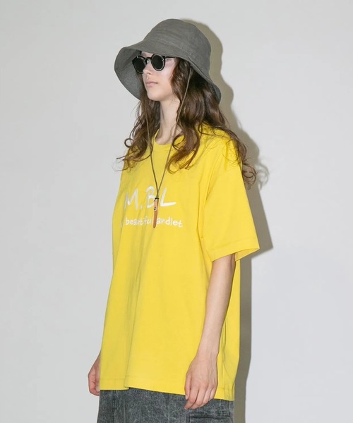my beautiful landlet(マイビューティフルランドレット)の「【my beautiful landlet】 SUPIMA COTTON EMBROIDERY LOGO T-SHIRT(Tシャツ/カットソー・メンズ・オフホワイト/ブラック/チャコールグレー/イエロー・1/0)」の10枚目の写真