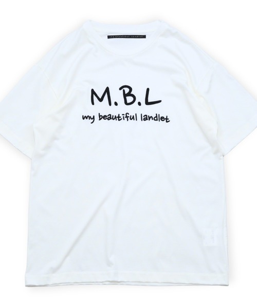 my beautiful landlet(マイビューティフルランドレット)の「【my beautiful landlet】 SUPIMA COTTON EMBROIDERY LOGO T-SHIRT(Tシャツ/カットソー・メンズ・オフホワイト/ブラック/チャコールグレー/イエロー・1/0)」の16枚目の写真