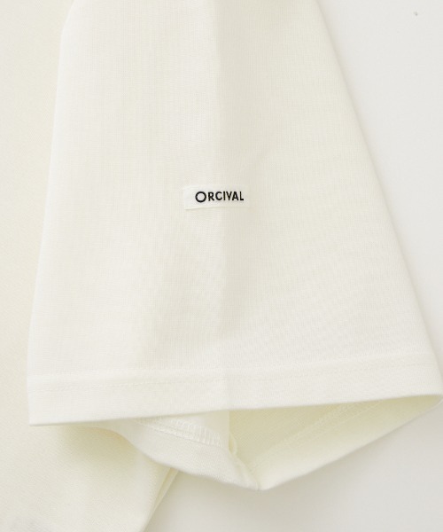 ORCIVAL（オーシバル）の「【WEB限定】[ORCIVAL/オーシバル] ワイド クルーネック Tシャツ（Tシャツ/カットソー・レディース・ホワイト/ブラック/ライトベージュ・2）」の6枚目の写真