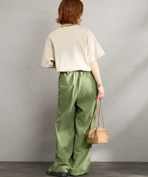 ORCIVAL（オーシバル）の「【WEB限定】[ORCIVAL/オーシバル] ワイド クルーネック Tシャツ（Tシャツ/カットソー・レディース・ホワイト/ブラック/ライトベージュ・2）」の22枚目の写真