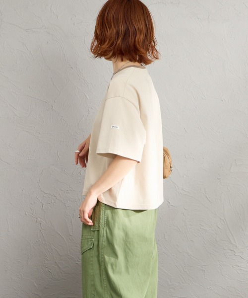 ORCIVAL（オーシバル）の「【WEB限定】[ORCIVAL/オーシバル] ワイド クルーネック Tシャツ（Tシャツ/カットソー・レディース・ホワイト/ブラック/ライトベージュ・2）」の20枚目の写真