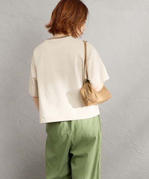 ORCIVAL（オーシバル）の「【WEB限定】[ORCIVAL/オーシバル] ワイド クルーネック Tシャツ（Tシャツ/カットソー・レディース・ホワイト/ブラック/ライトベージュ・2）」の19枚目の写真