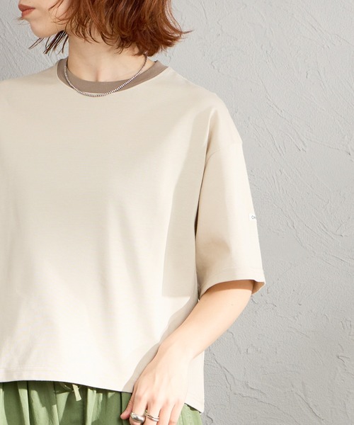 ORCIVAL（オーシバル）の「【WEB限定】[ORCIVAL/オーシバル] ワイド クルーネック Tシャツ（Tシャツ/カットソー・レディース・ホワイト/ブラック/ライトベージュ・2）」の15枚目の写真