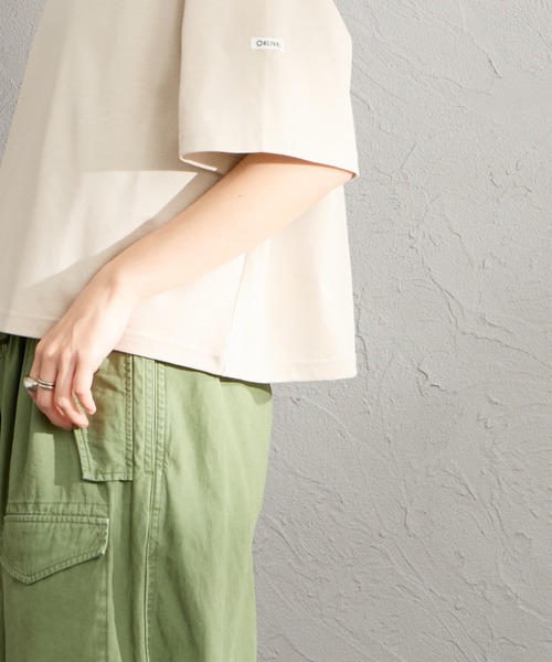 ORCIVAL（オーシバル）の「【WEB限定】[ORCIVAL/オーシバル] ワイド クルーネック Tシャツ（Tシャツ/カットソー・レディース・ホワイト/ブラック/ライトベージュ・2）」の14枚目の写真