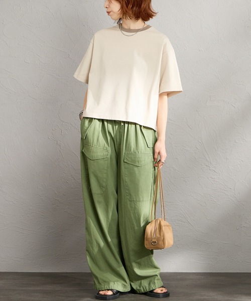 ORCIVAL（オーシバル）の「【WEB限定】[ORCIVAL/オーシバル] ワイド クルーネック Tシャツ（Tシャツ/カットソー・レディース・ホワイト/ブラック/ライトベージュ・2）」の18枚目の写真
