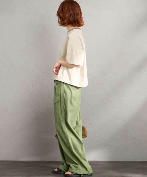 ORCIVAL（オーシバル）の「【WEB限定】[ORCIVAL/オーシバル] ワイド クルーネック Tシャツ（Tシャツ/カットソー・レディース・ホワイト/ブラック/ライトベージュ・2）」の17枚目の写真