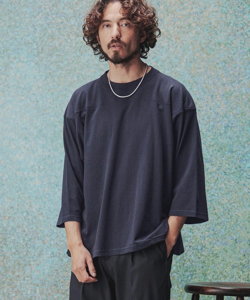 THEOREM(セオレム)の「mt10474- Football QS Tee フットボールTシャツ(TRM-6699)(Tシャツ/カットソー・メンズ・ダークネイビー/オフホワイト/ブラック/杢グレー・L/M)」の9枚目の写真