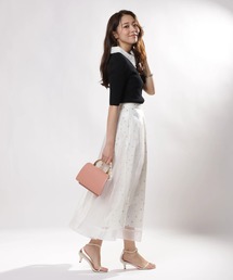 JUSGLITTY | シアーヴェールドットスカート(スカート)
