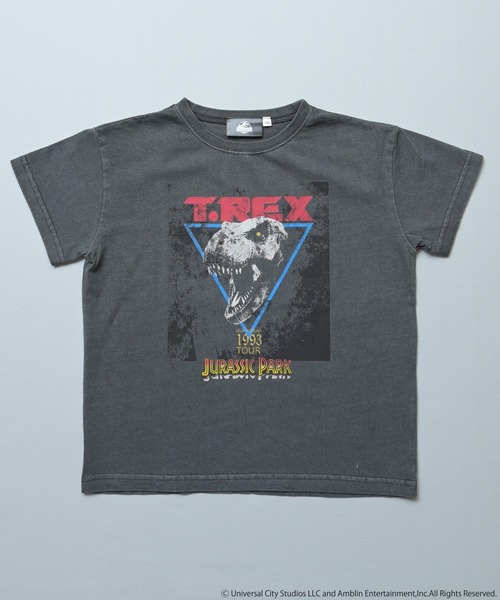 MARKEY'S(マーキーズ)の「【JURASSIC PARK】別注プリントTシャツ(Tシャツ/カットソー・キッズ・マスタード/チャコール・100/150/140/110/90/80/130/120)」の3枚目の写真