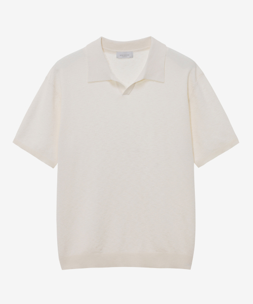 MINDBRIDGE(マインドブリッジ)の「リネンライクカラー半袖ニット - 4カラー(Tシャツ/カットソー・メンズ・スカイブルー/ネイビー/カーキ/アイボリー・100/110/95/105)」の13枚目の写真