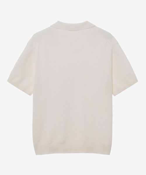 MINDBRIDGE(マインドブリッジ)の「リネンライクカラー半袖ニット - 4カラー(Tシャツ/カットソー・メンズ・スカイブルー/ネイビー/カーキ/アイボリー・100/110/95/105)」の12枚目の写真