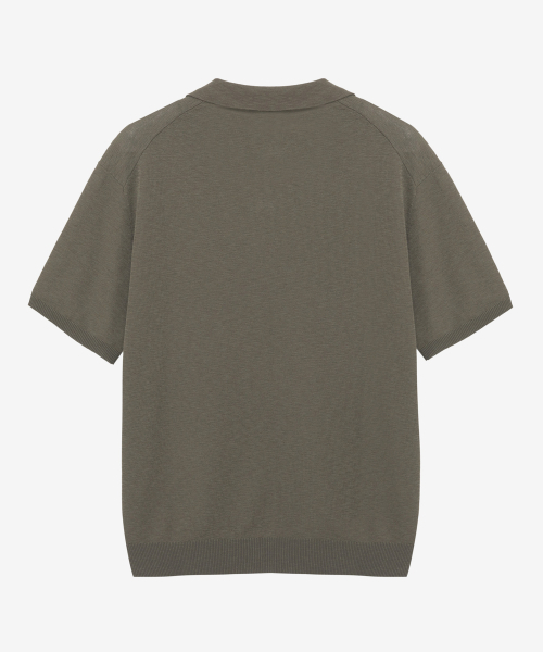 MINDBRIDGE(マインドブリッジ)の「リネンライクカラー半袖ニット - 4カラー(Tシャツ/カットソー・メンズ・スカイブルー/ネイビー/カーキ/アイボリー・100/110/95/105)」の10枚目の写真