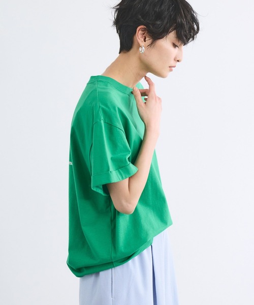 BARNYARDSTORM（バンヤードストーム）の「BARNYARDSTORM / ドライ天竺バックロゴT【吸水速乾 / JAPAN FABRIC】（Tシャツ/カットソー・レディース・ベージュ/ホワイト/グリーン・FREE）」の17枚目の写真