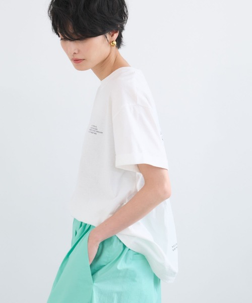 BARNYARDSTORM（バンヤードストーム）の「BARNYARDSTORM / ドライ天竺バックロゴT【吸水速乾 / JAPAN FABRIC】（Tシャツ/カットソー・レディース・ベージュ/ホワイト/グリーン・FREE）」の12枚目の写真
