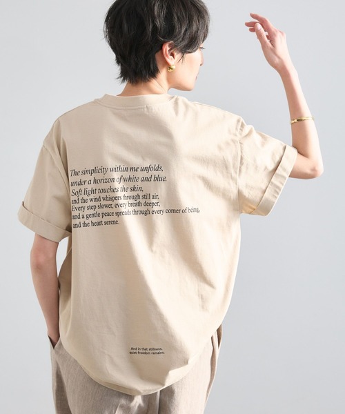 BARNYARDSTORM（バンヤードストーム）の「BARNYARDSTORM / ドライ天竺バックロゴT【吸水速乾 / JAPAN FABRIC】（Tシャツ/カットソー・レディース・ベージュ/ホワイト/グリーン・FREE）」の20枚目の写真