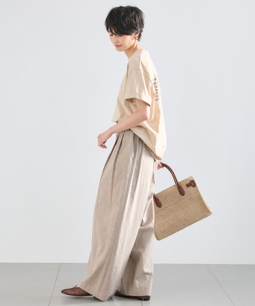 BARNYARDSTORM（バンヤードストーム）の「BARNYARDSTORM / ドライ天竺バックロゴT【吸水速乾 / JAPAN FABRIC】（Tシャツ/カットソー・レディース・ベージュ/ホワイト/グリーン・FREE）」の21枚目の写真